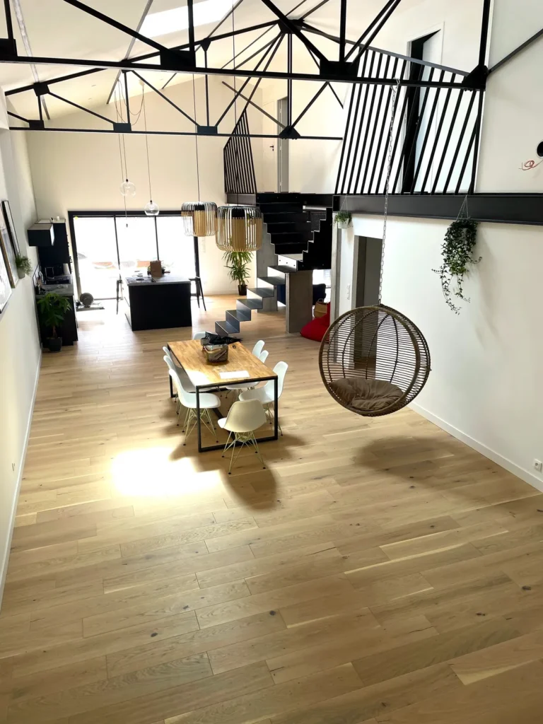 Transformation d'un hangar en loft, réalisation AJ2